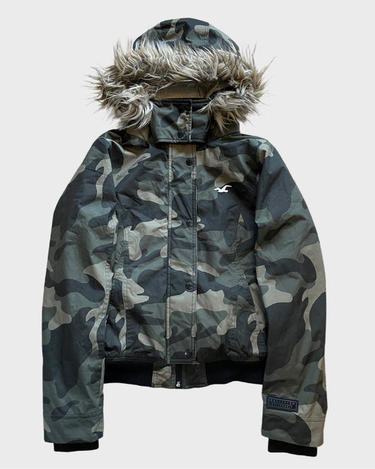 Vintage Hollister Fur Camouflage Jacket