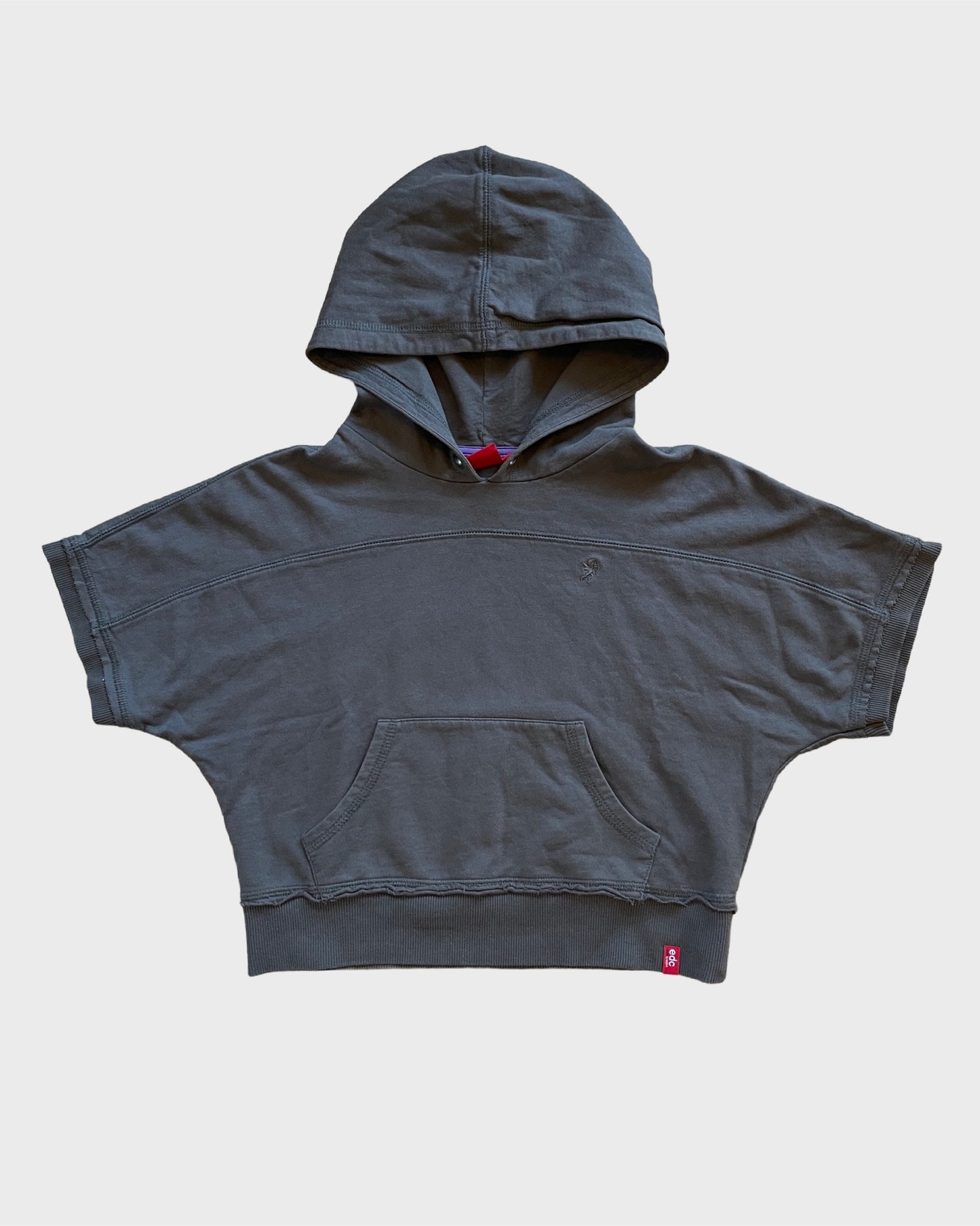 Vintage Cropped Shortsleeve Hoodie