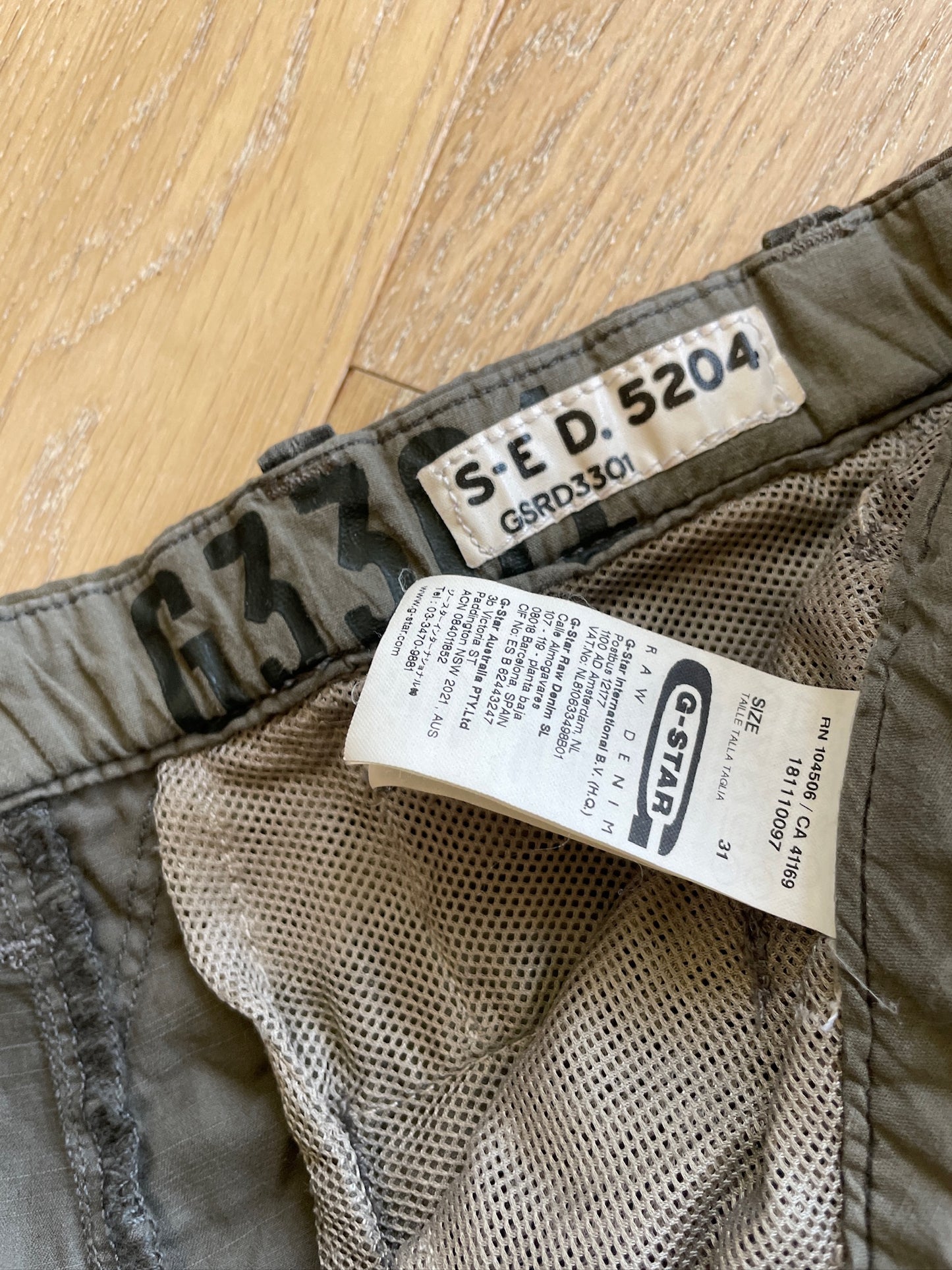 Vintage G-Star RAW Camouflage Shorts