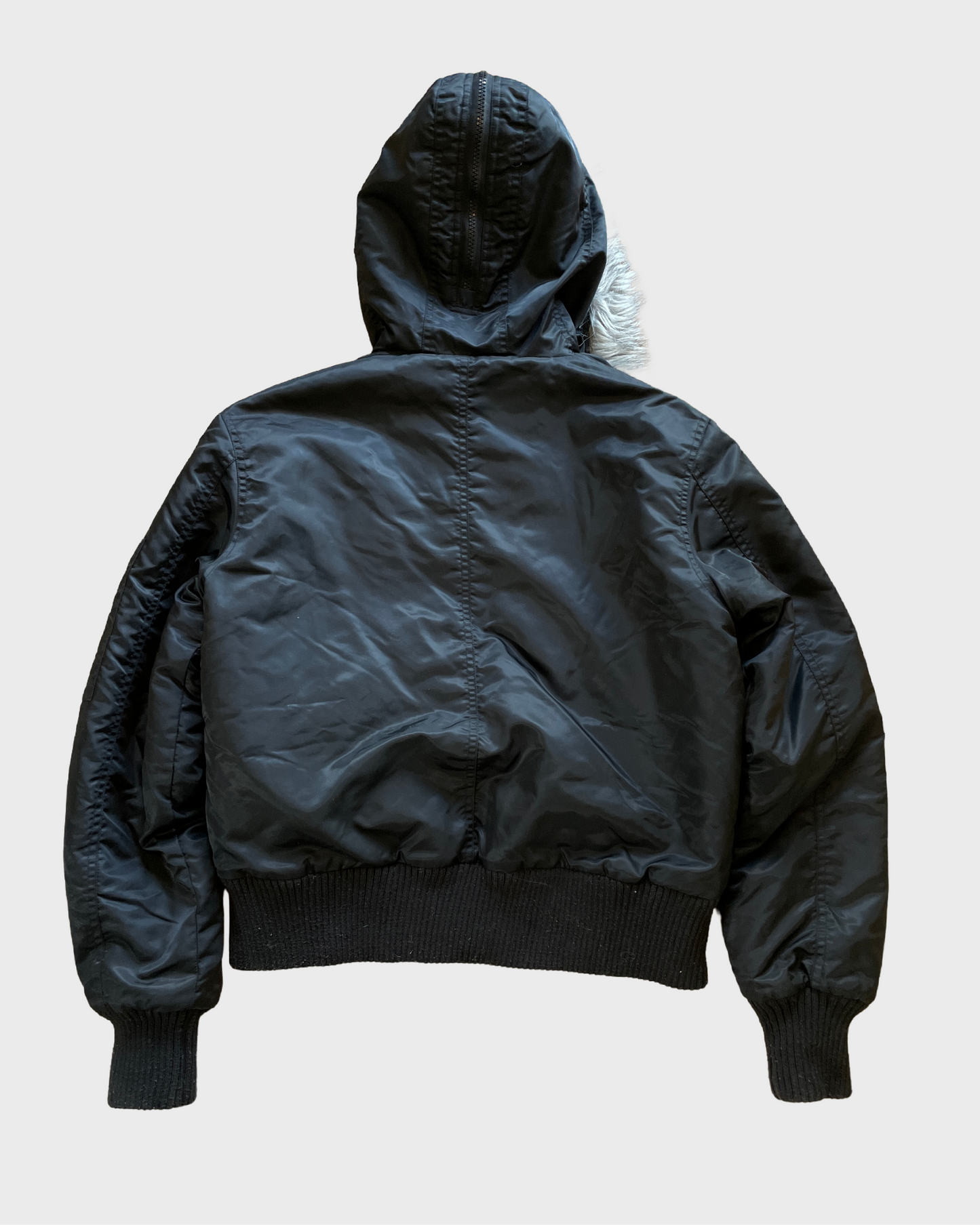 Vintage Fur Bomber Jacket