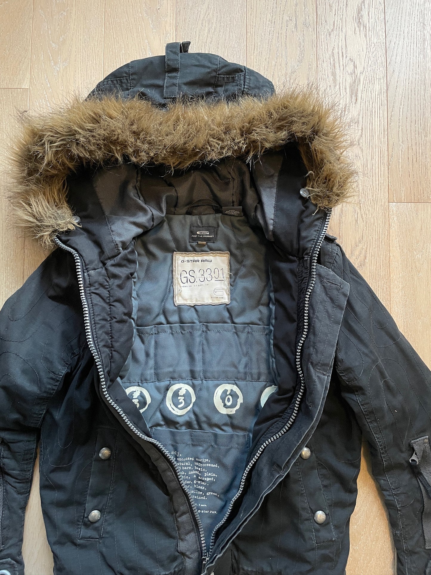 Vintage Military G-Star RAW Fur Jacket