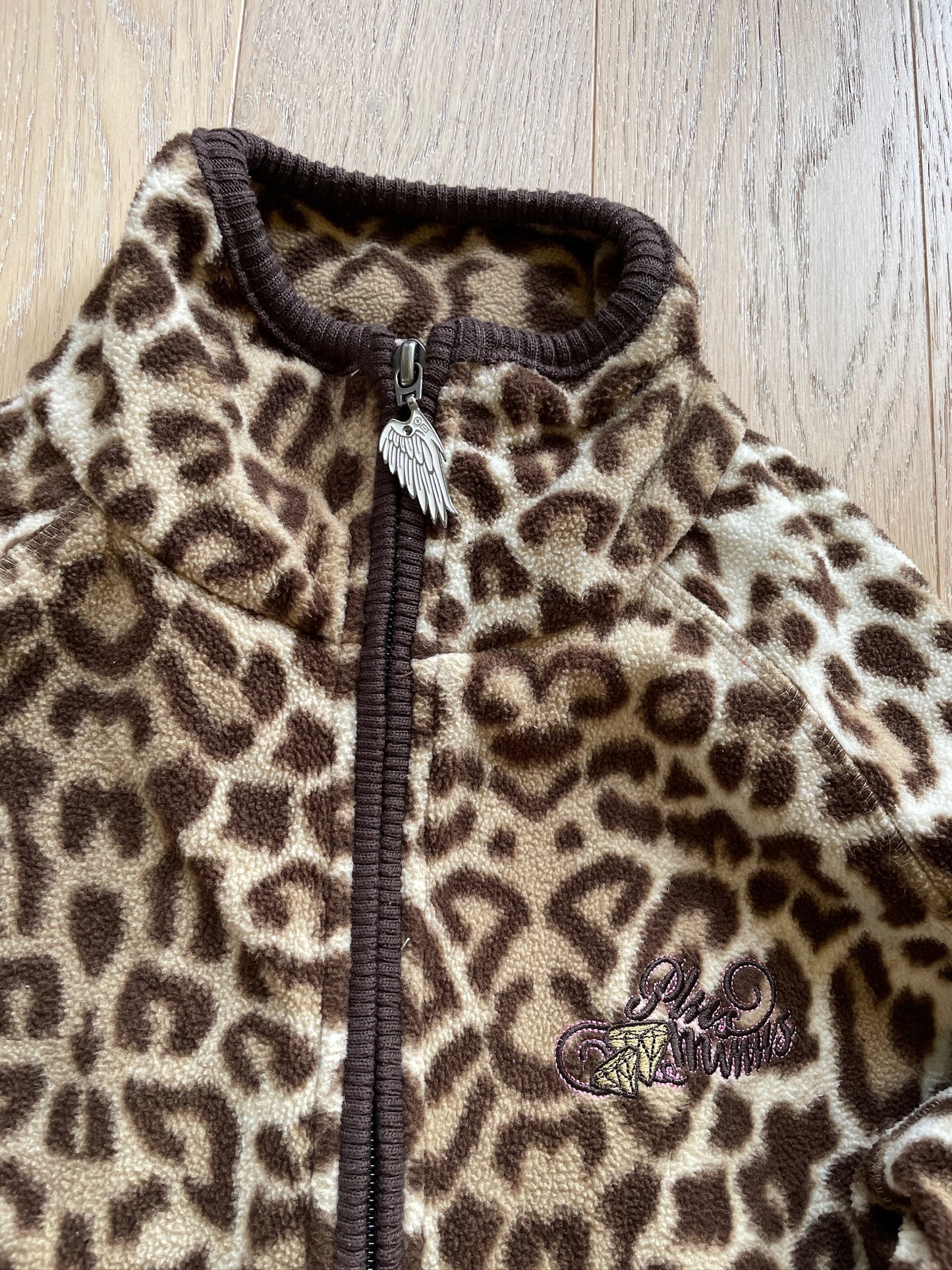 Vintage Leopard Fleece Jacket