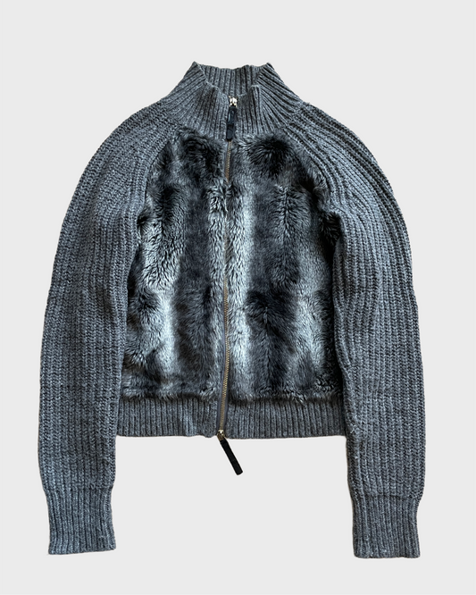 Vintage Fur Knit Jacket