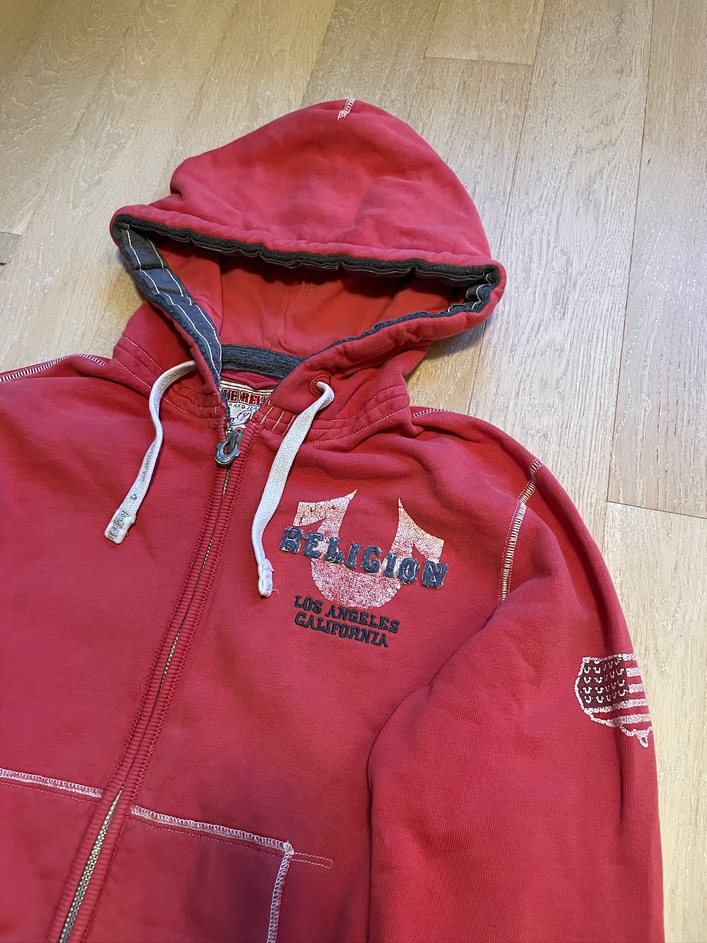 Vintage True Religion Zip Hoodie