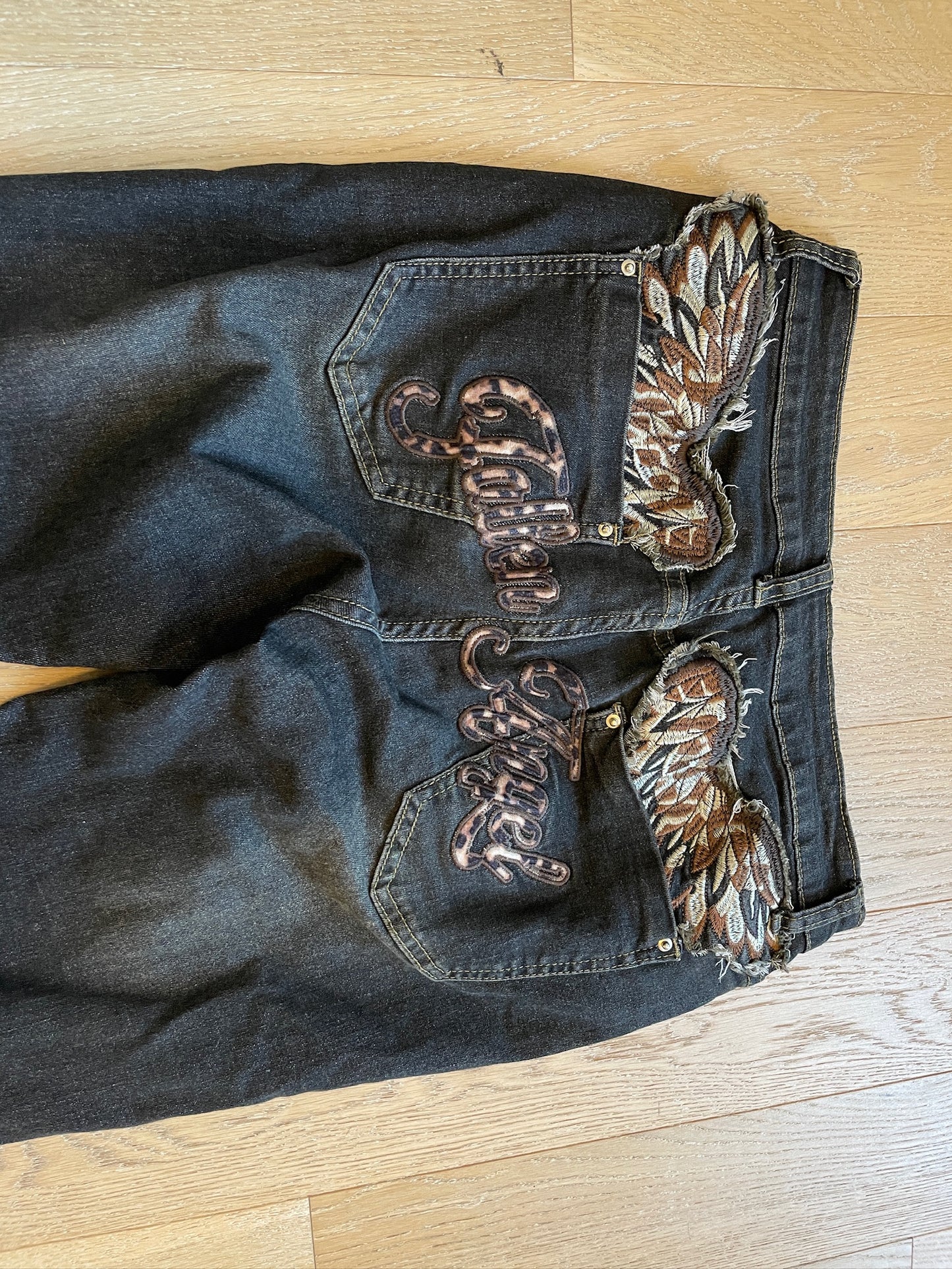 Vintage Angel Wings Denim Jeans