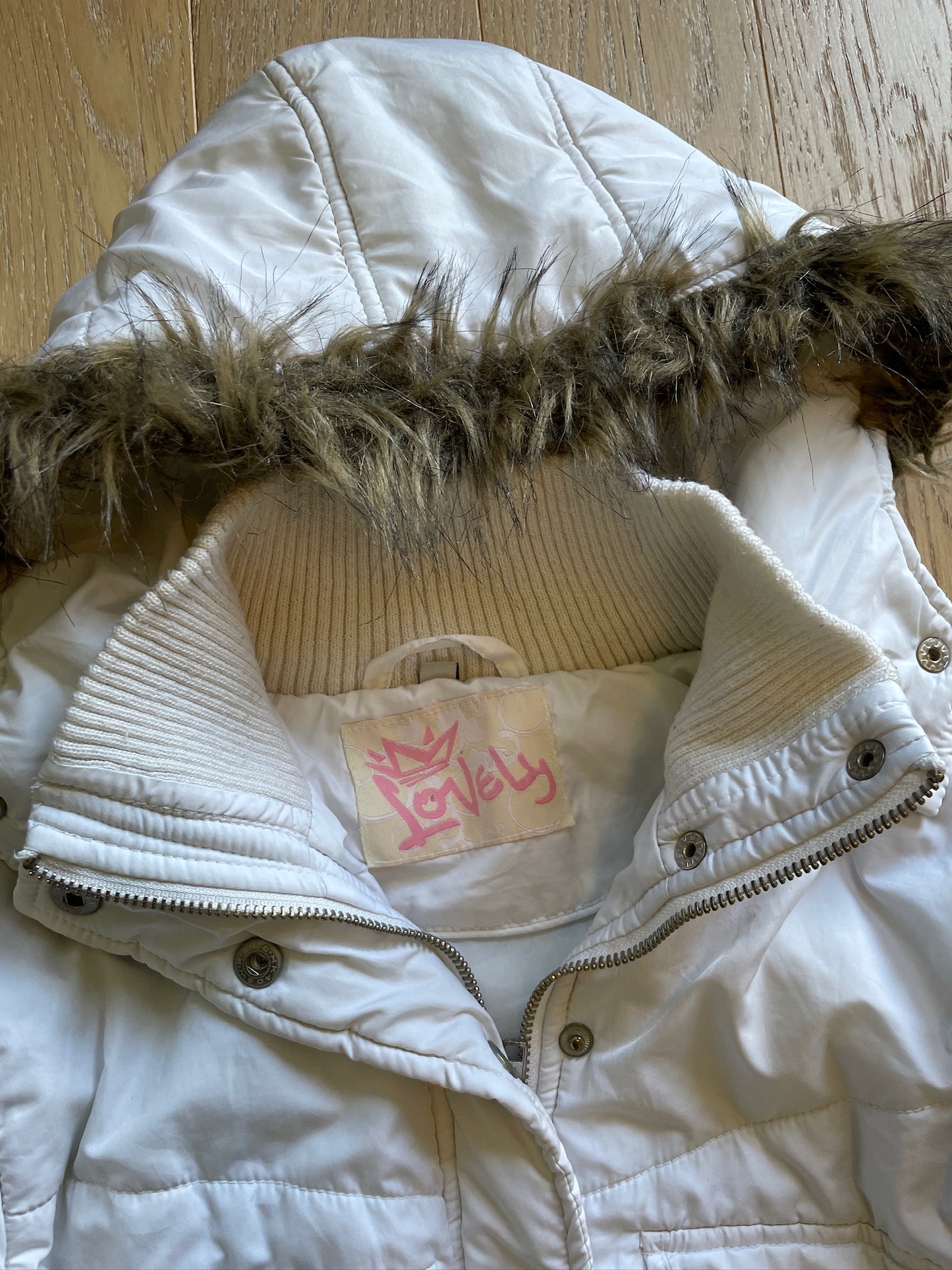 Vintage Cropped Fur Bomber Jacket