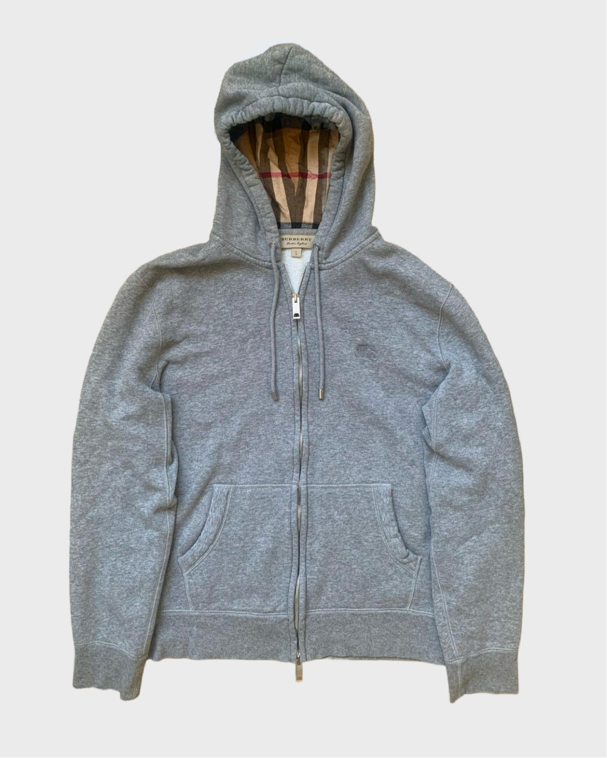 Vintage Burberry Zip Hoodie