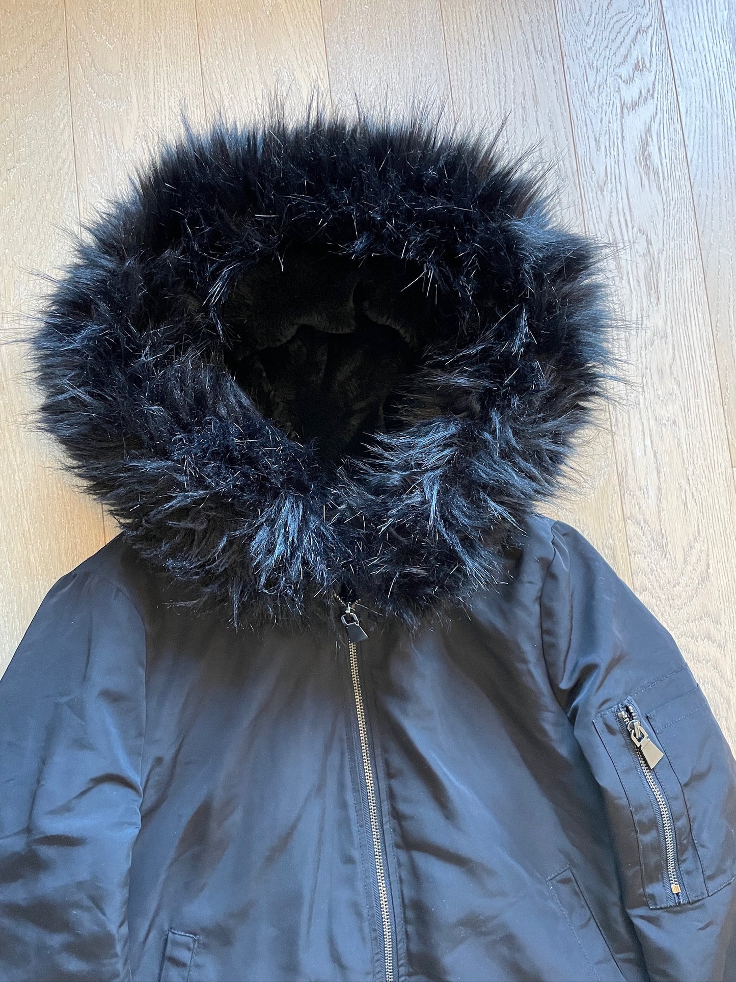 Vintage Fur Bomber Jacket