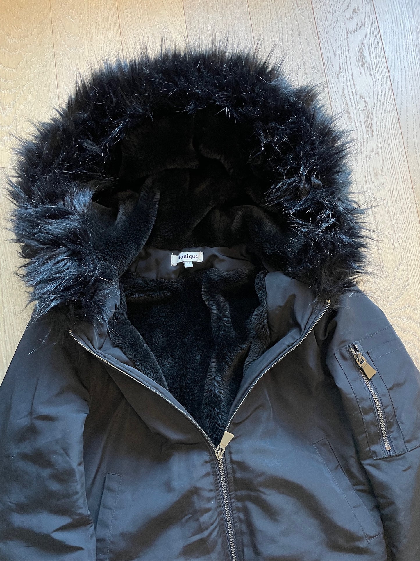 Vintage Fur Bomber Jacket